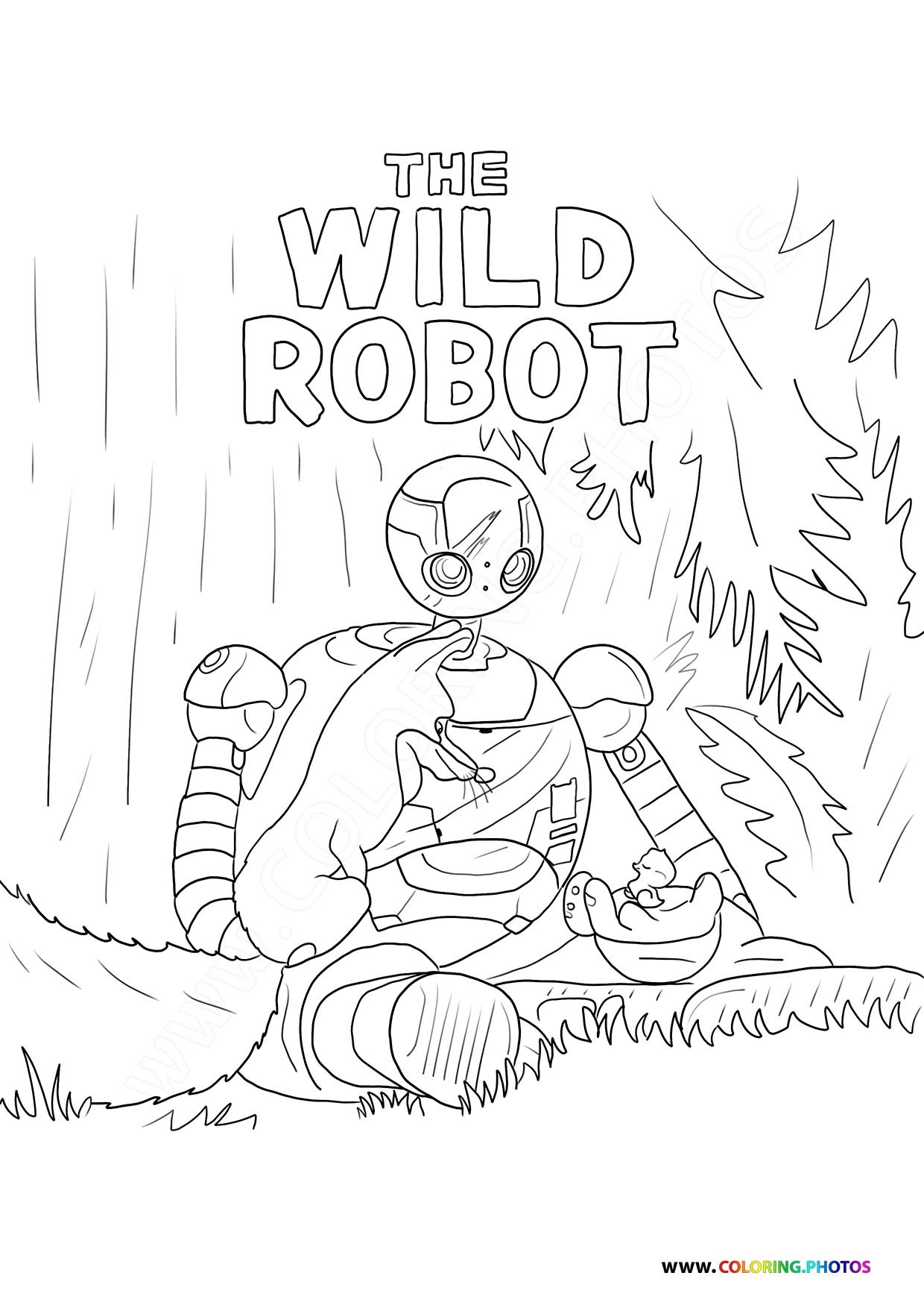 The Wild Robot Coloring Pages For Kids The Wild Robot Coloring Pages For Kids