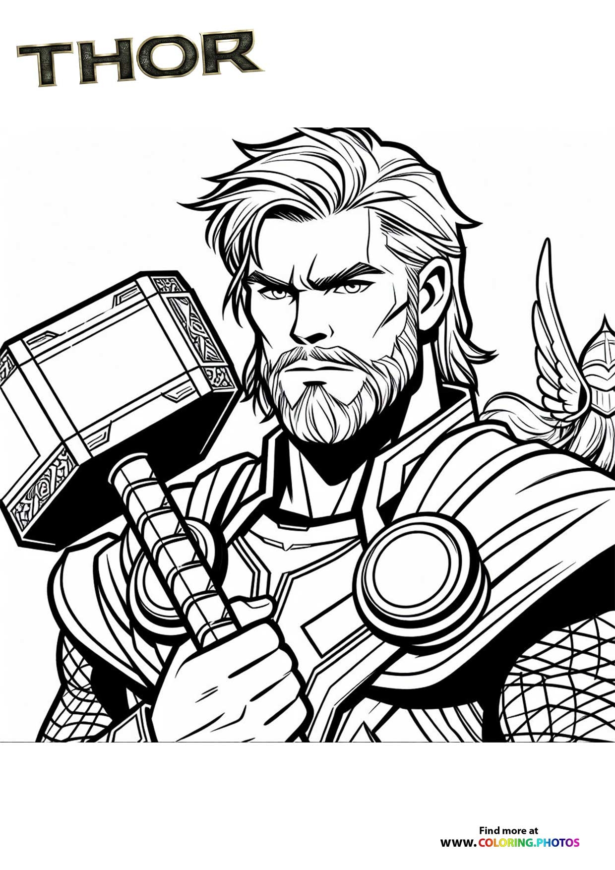 Thor Coloring Pages For Kids