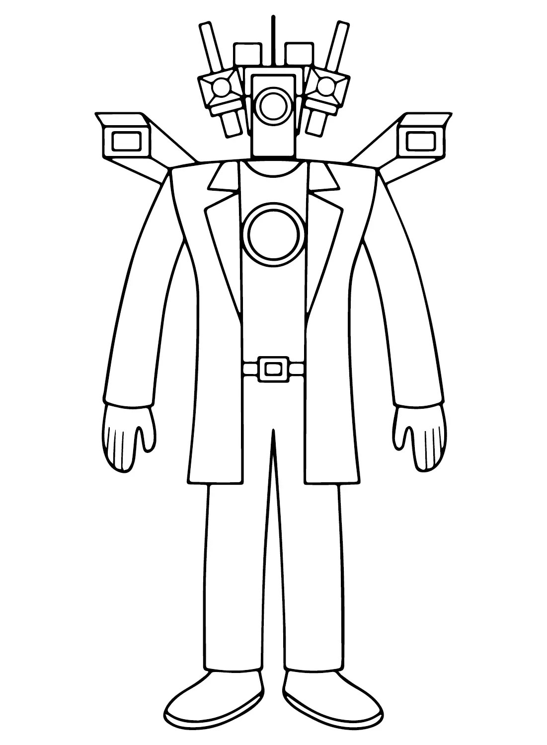 Titan Cameraman Coloring Pages To Print Free Printable Coloring Pages