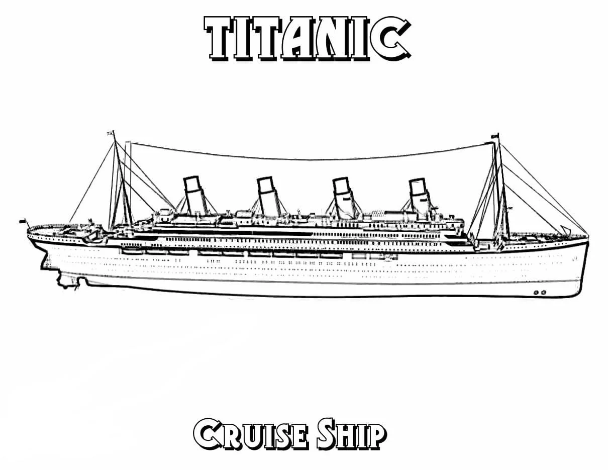 Free Titanic Coloring Pages