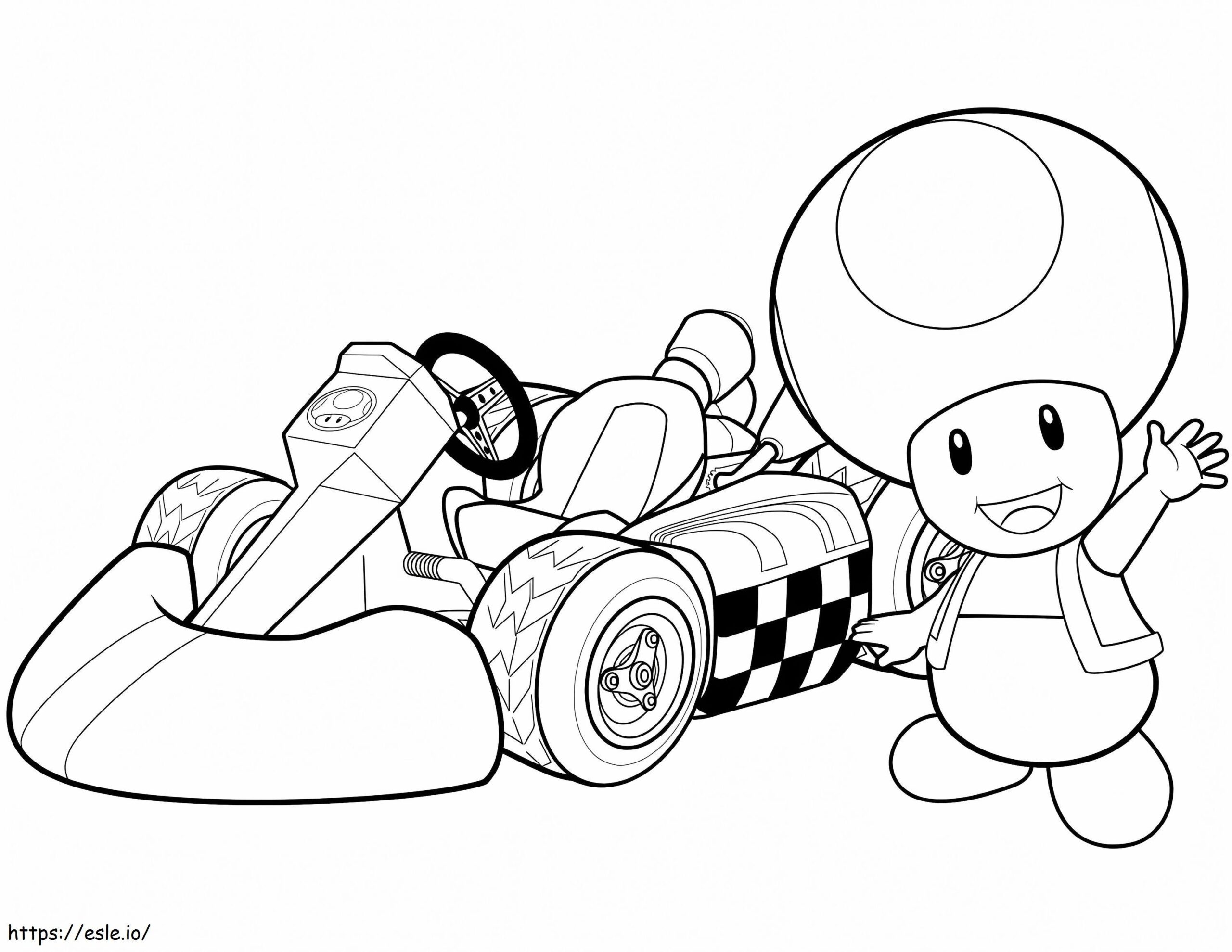Free Coloring Pages Mario Kart