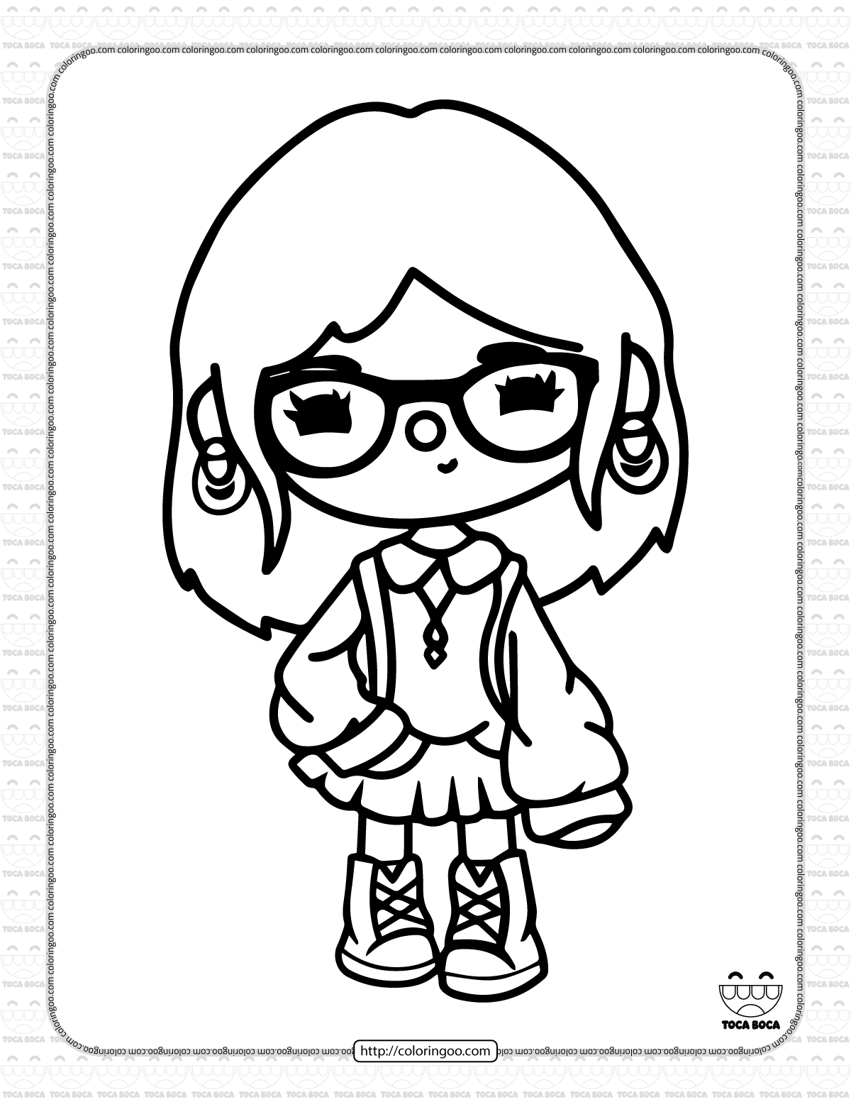 Toca Life Coloring Sheet 16