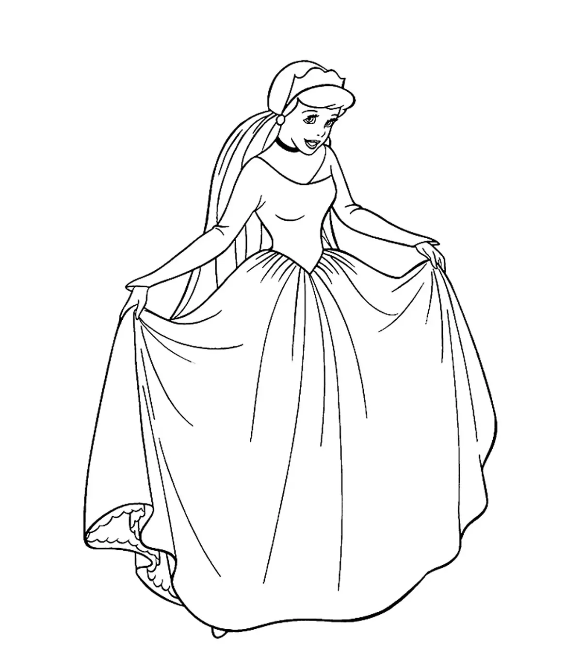 Top 35 Free Printable Princess Coloring Pages For Little Girls