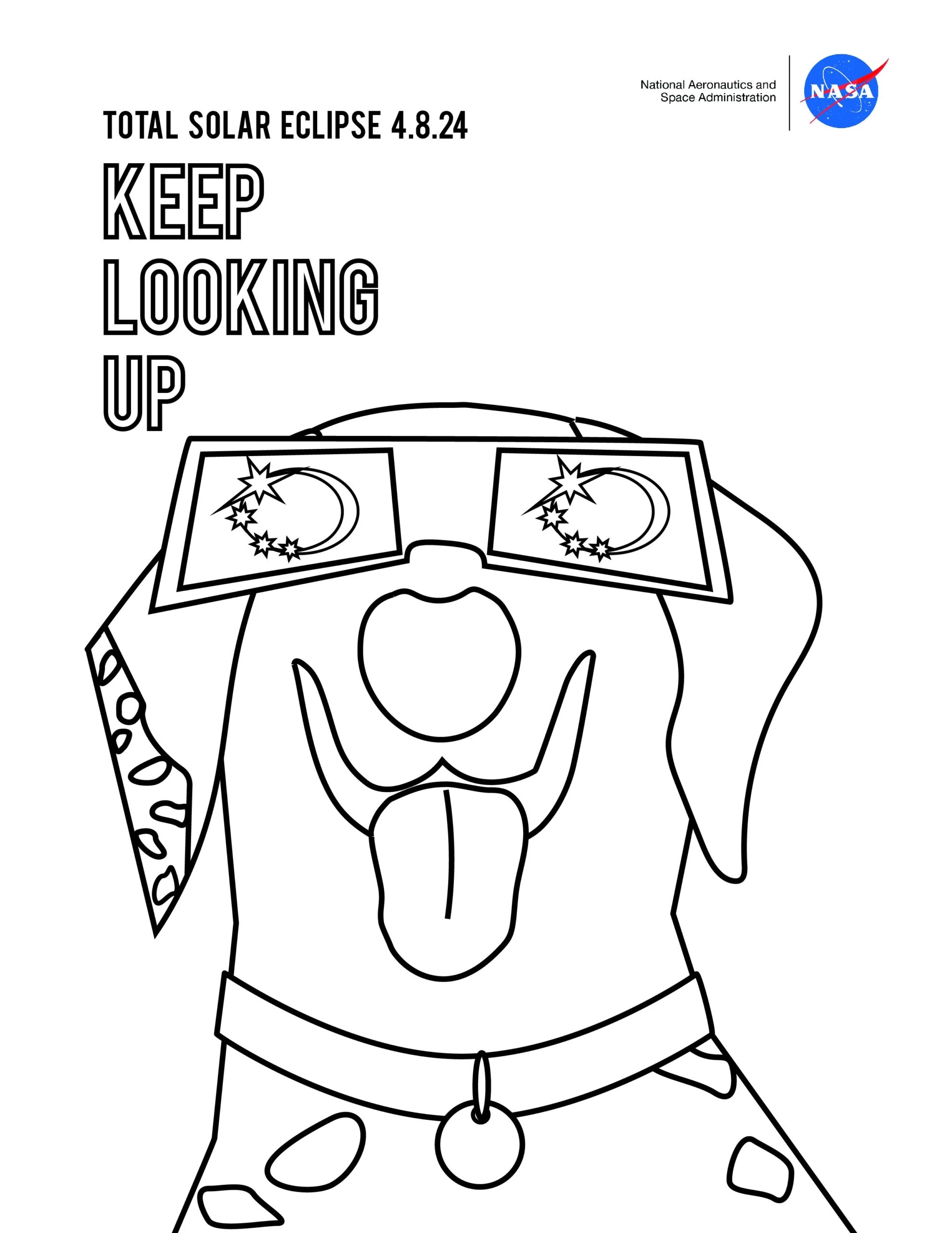 Total Solar Eclipse Coloring Sheet NASA Science
