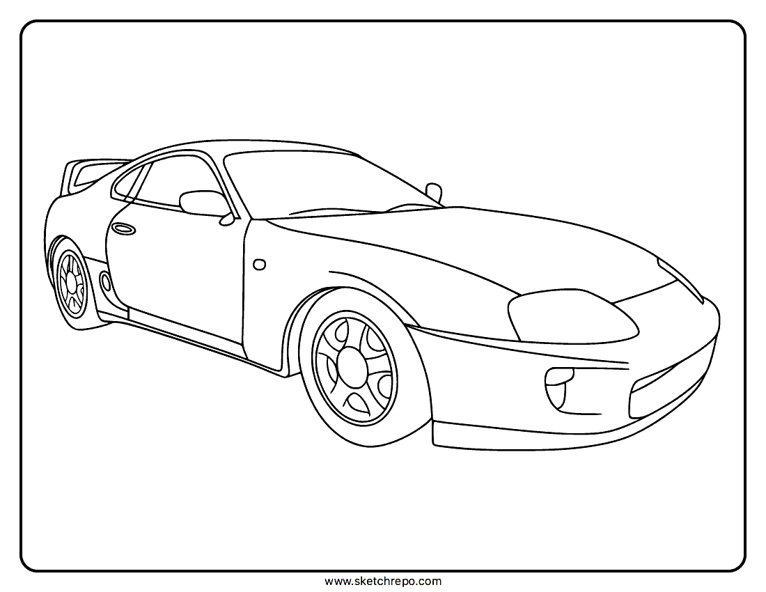 Toyota Supra Coloring Page Sketch Repo Toyota Supra Coloring Page Sketch Repo
