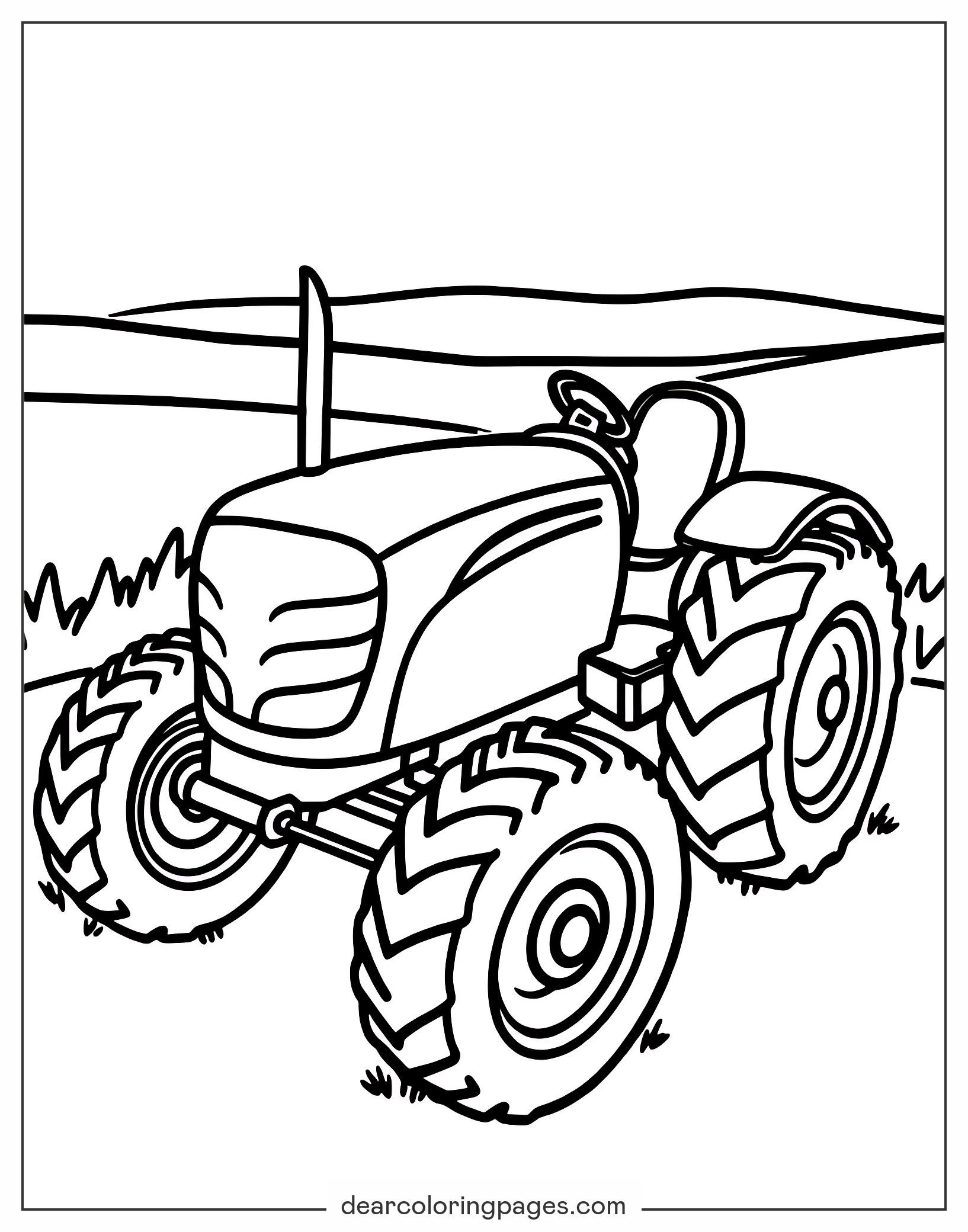 Tractor Coloring Pages 7 Free Printable AI Generated Designs