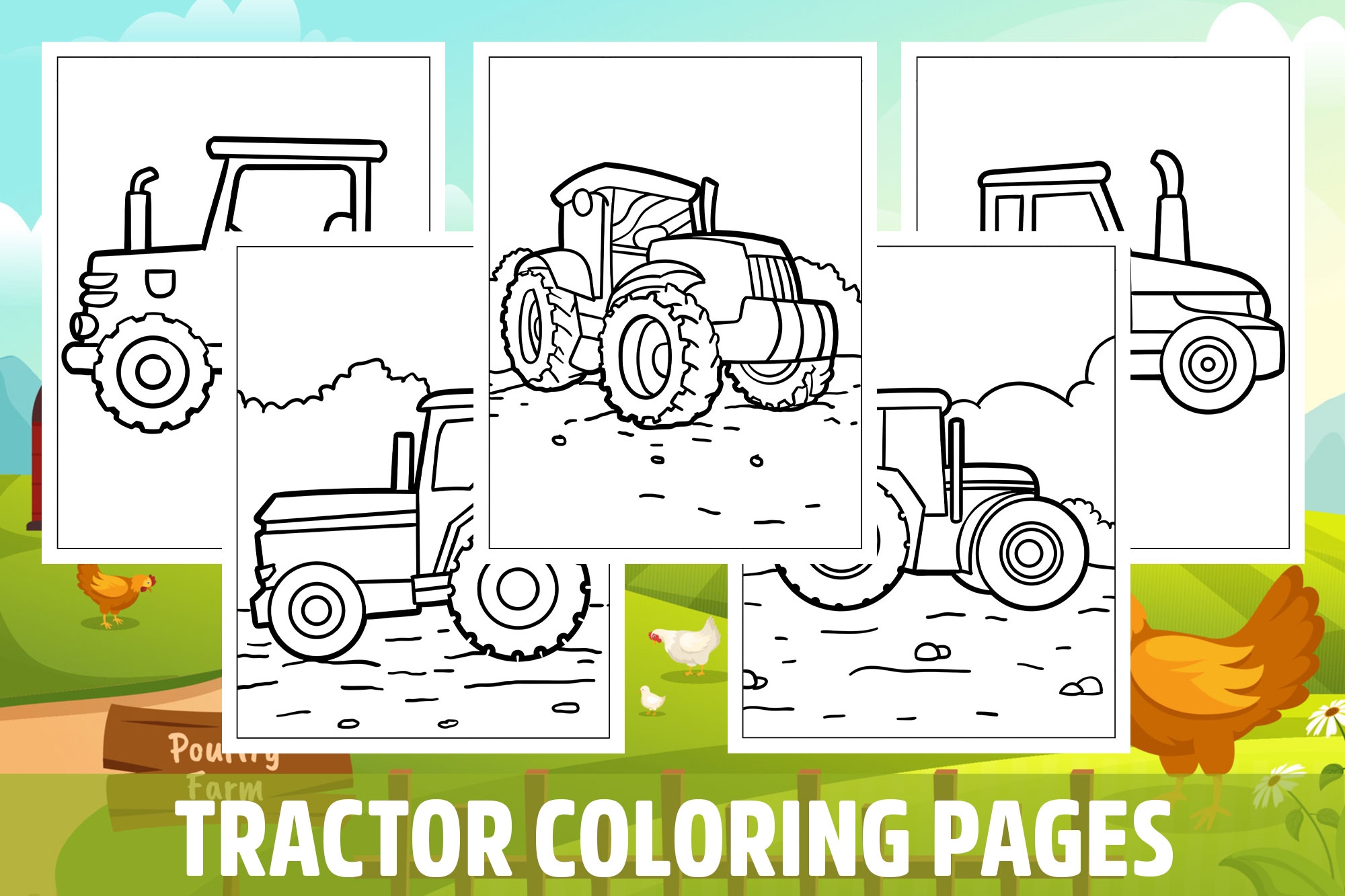 Tractor Coloring Pages For Kids Girls Boys Teens Birthday School Activity Made By Teachers