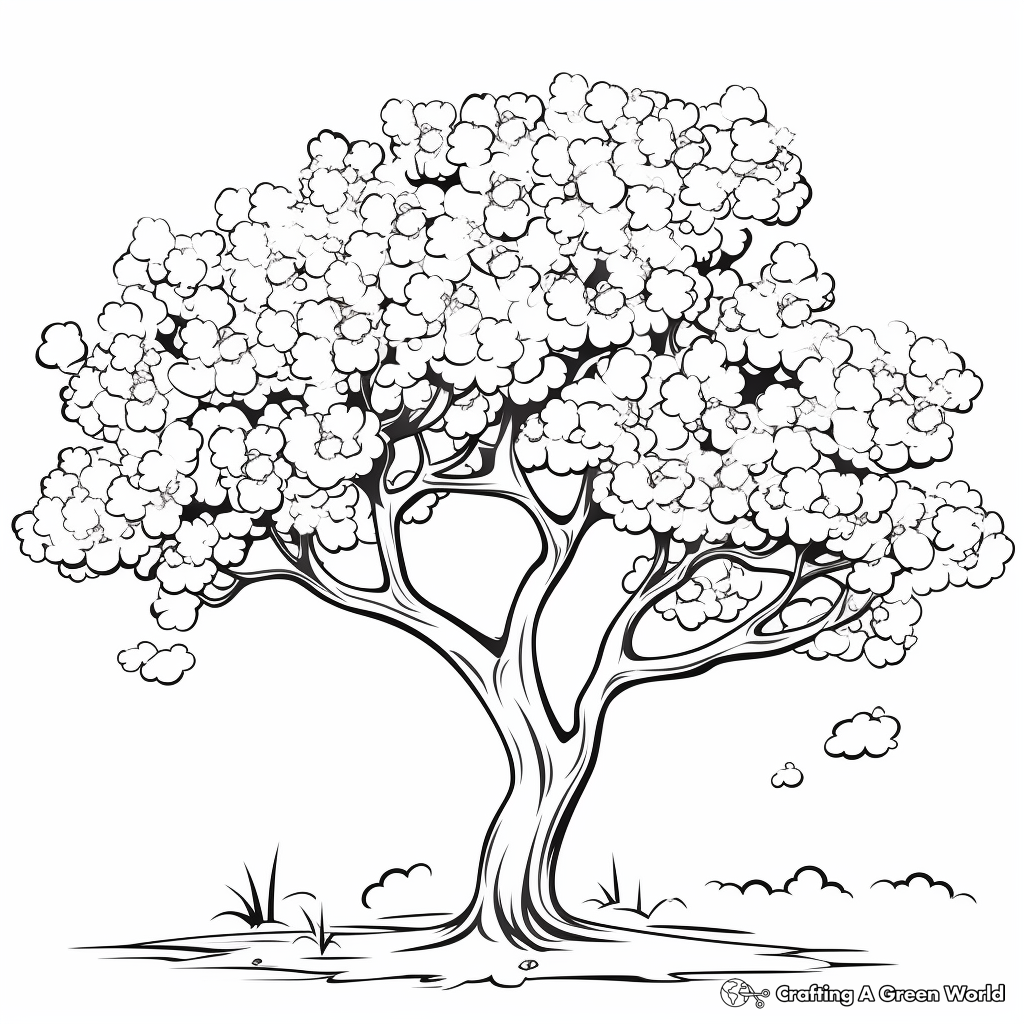 Tree Coloring Pages Free Printable Tree Coloring Pages Free Printable