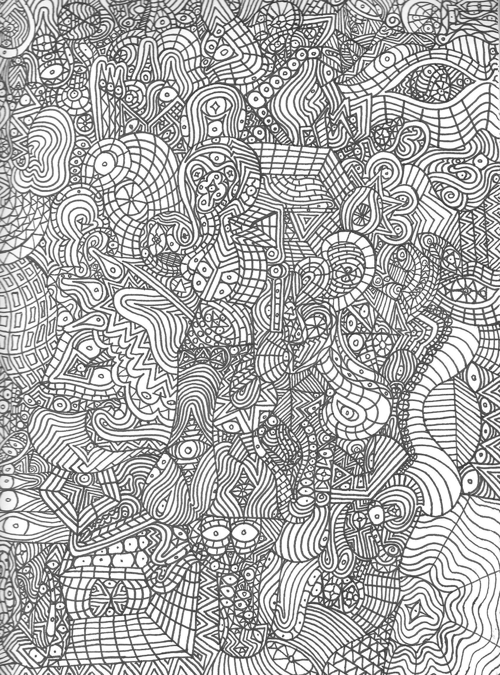 Psychedelic Printable Coloring Pages