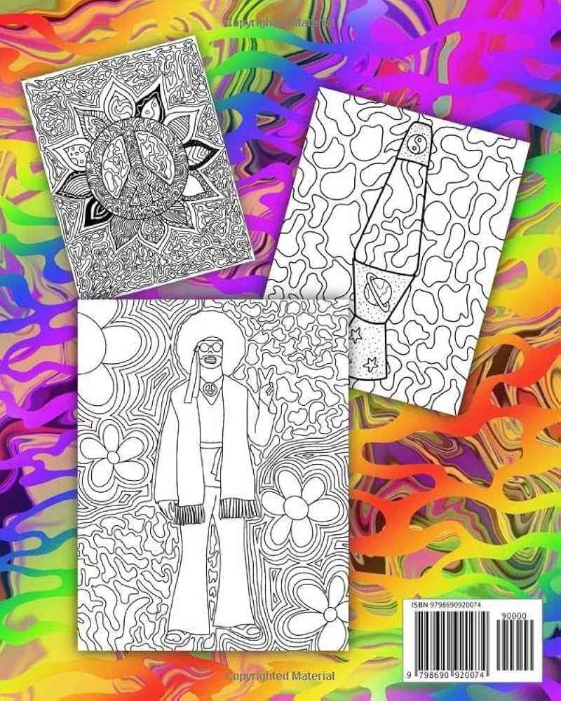 Trippy Hippie Psychedelic Coloring Book For Adults Lea Chelsea Lea Chelsea Amazon de Books