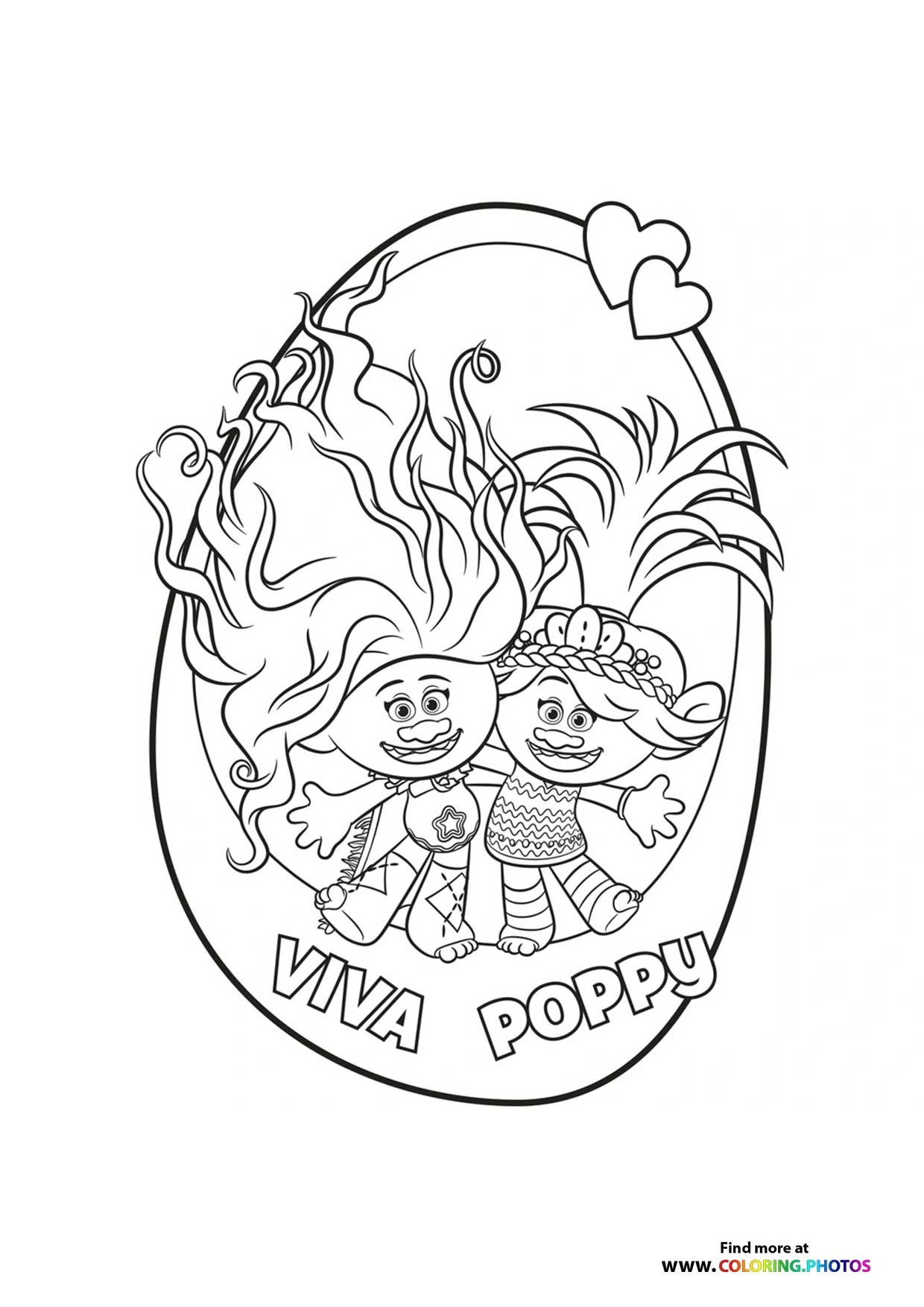 Trolls 3 Band Together Coloring Pages For Kids Free Printable Sheets