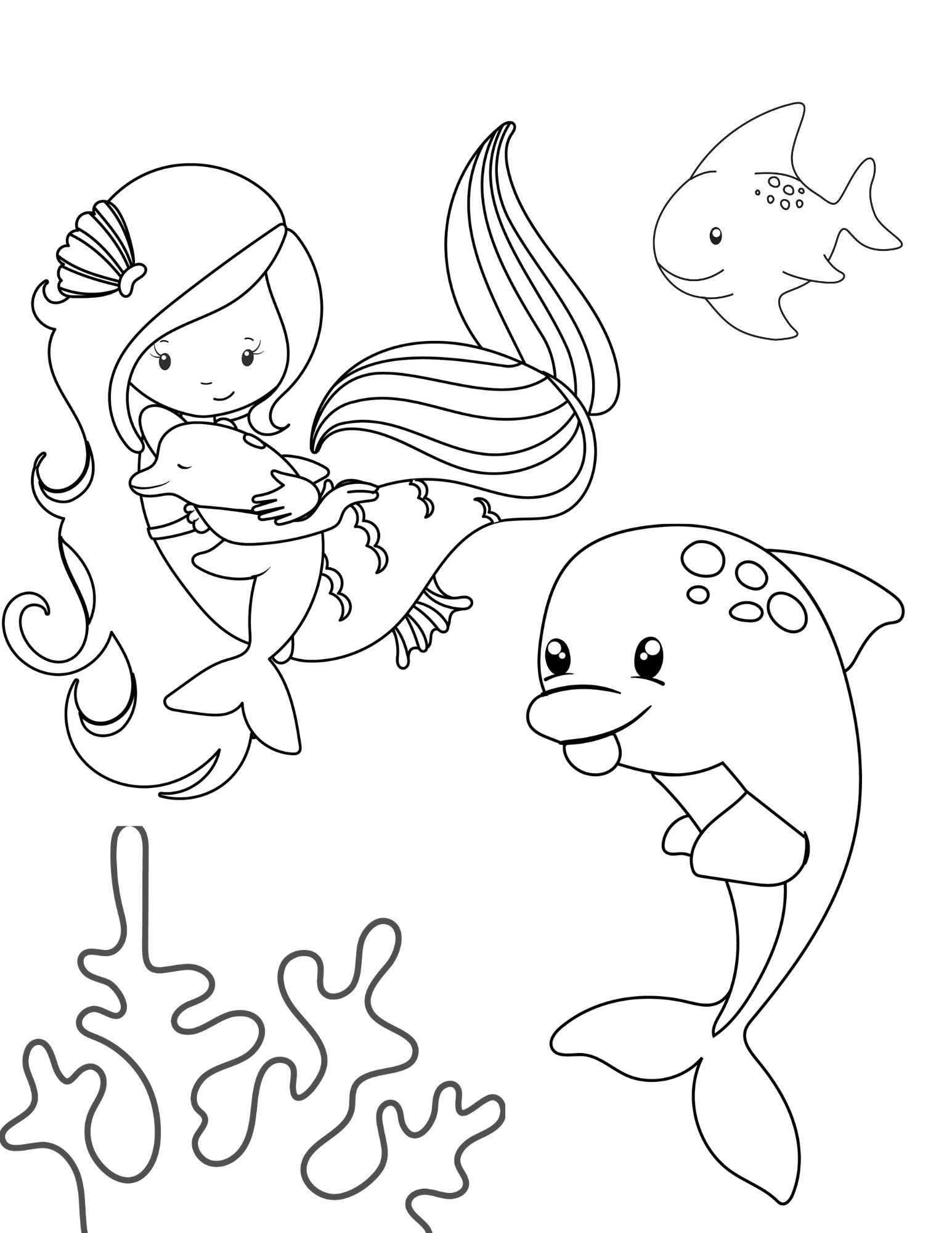 Under The Sea Coloring Pages Free