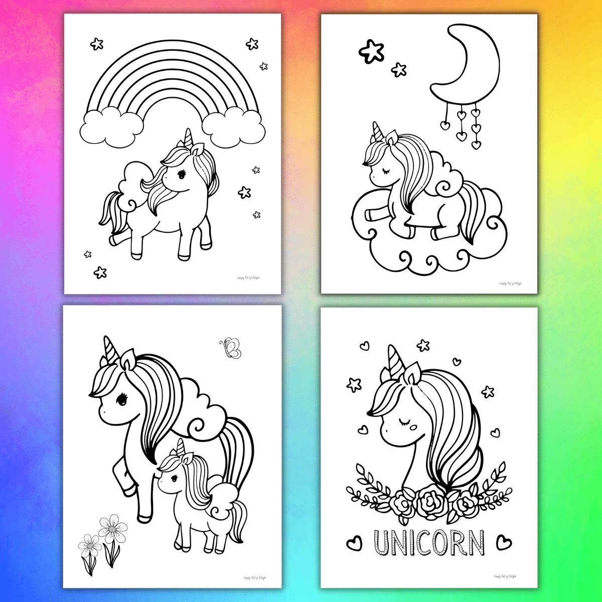 Unicorn Coloring Pages Free Printables Unicorn Coloring Pages Free Printables