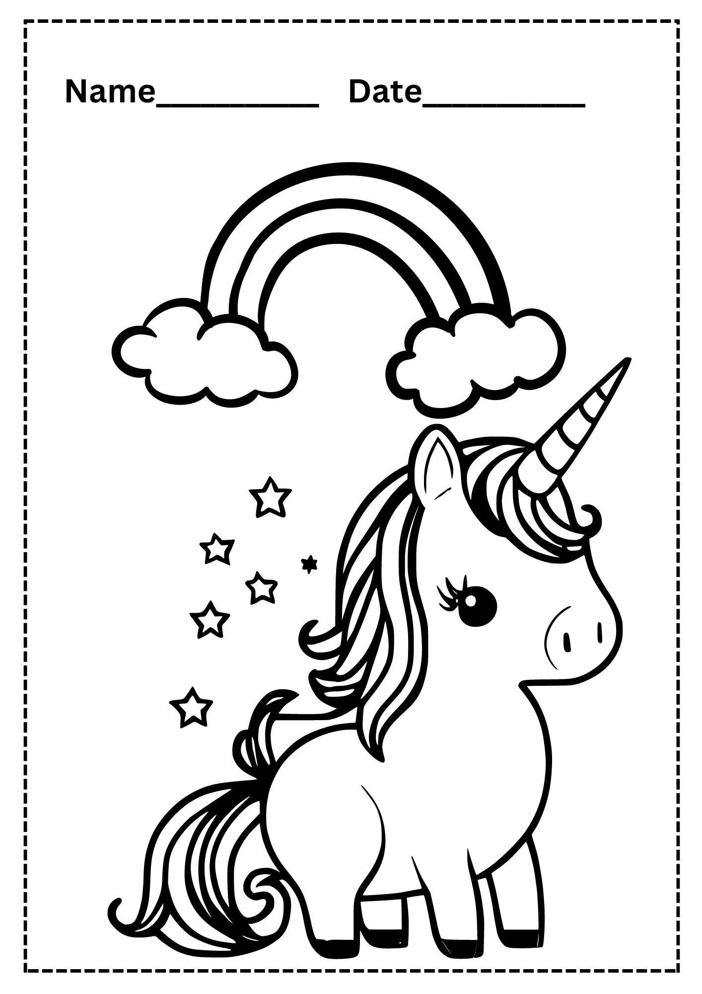 Unicorn Coloring Pages Free Printables 7 Pdf Pages Unicorn Coloring Pages Free Printables 7 Pdf Pages