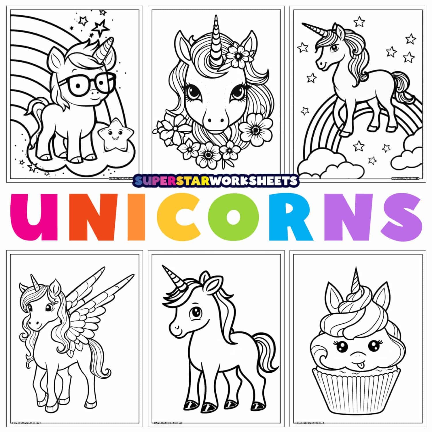 Unicorn Coloring Pages Superstar Worksheets Unicorn Coloring Pages Superstar Worksheets
