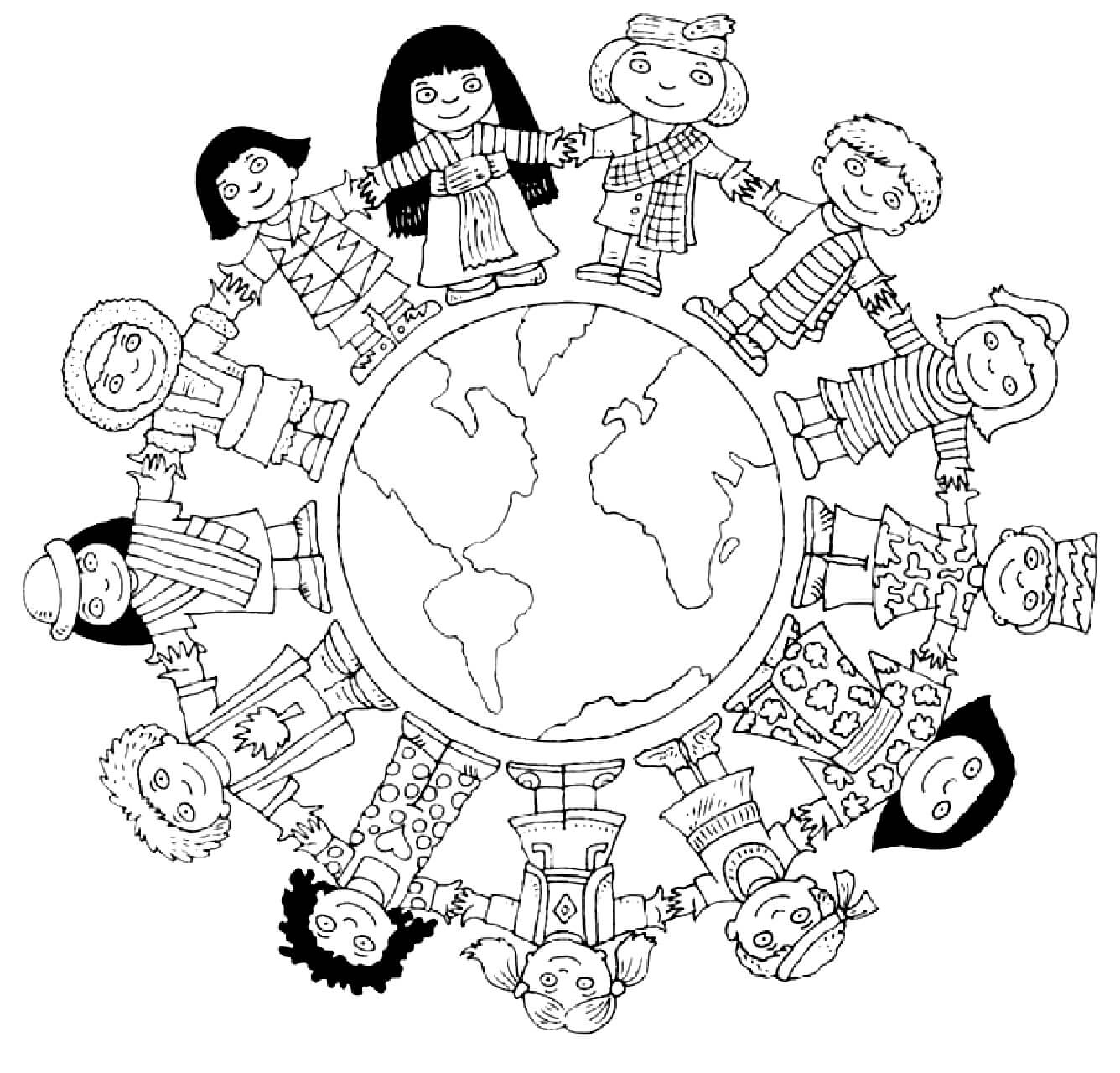 Universal Children s Day Coloring Page Download Print Or Color Online For Free