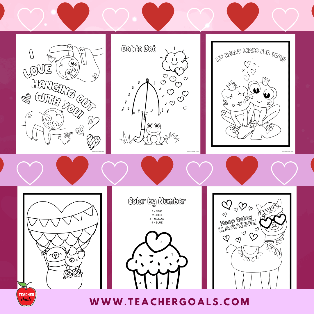 Valentine's Day Card Printable Coloring Pages