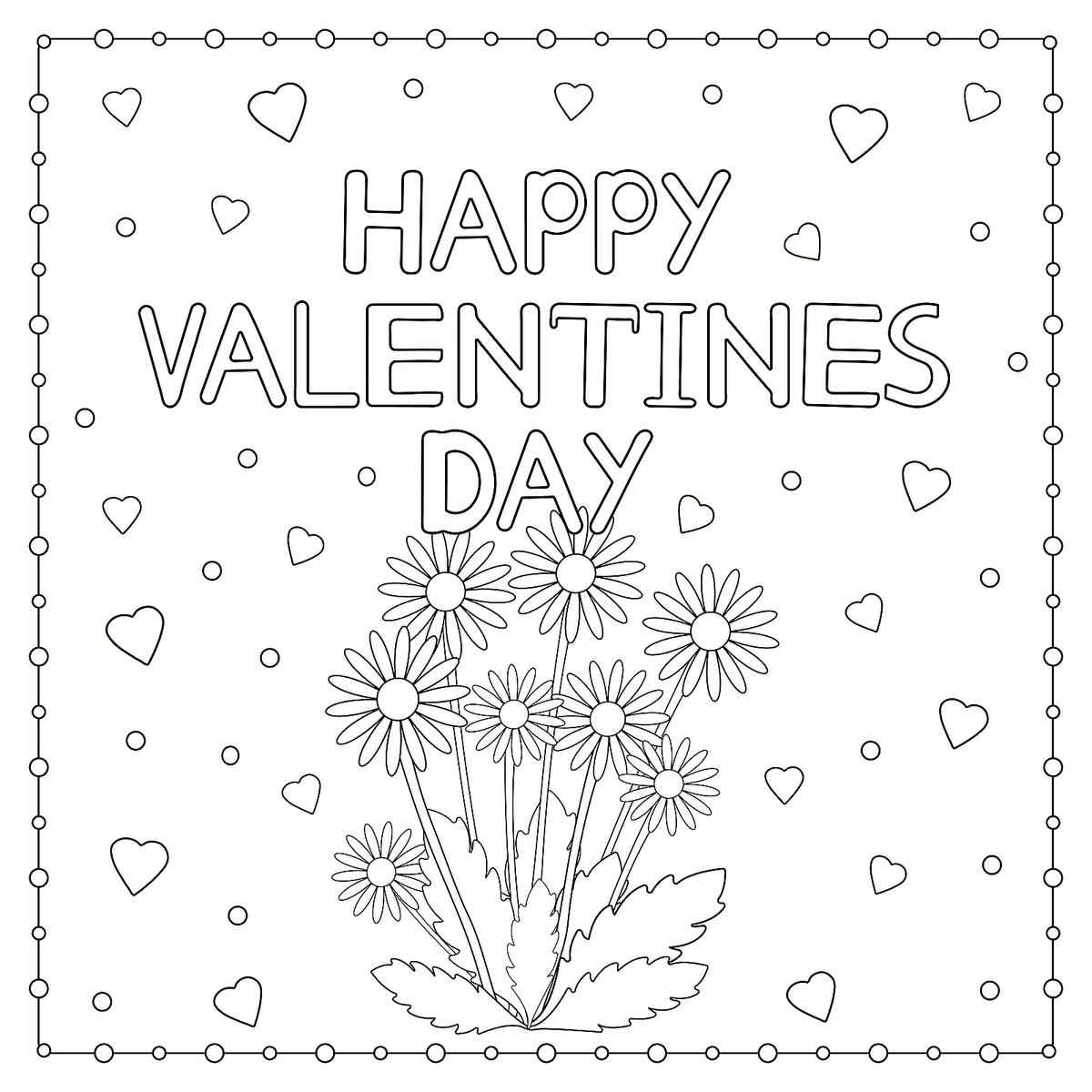 Valentine's Day Coloring Pages Free Printable Valentine's Day Coloring Pages Free Printable