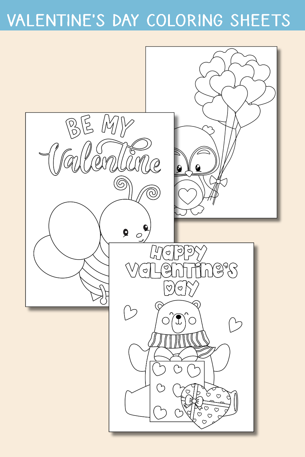 Coloring Pages Free Printable Valentines