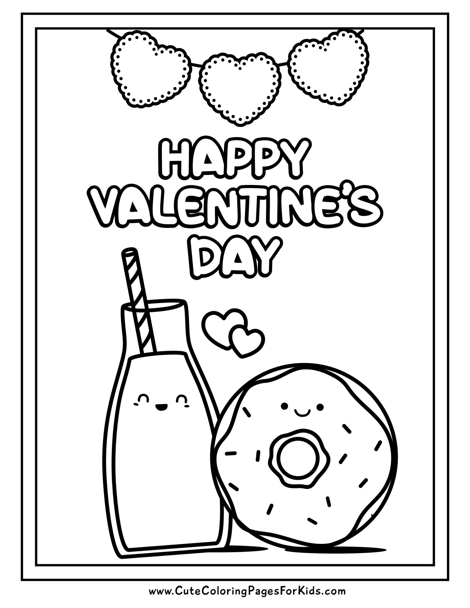 Valentines Day Coloring Pages 100 FREE Printables Printabulls Worksheets Library