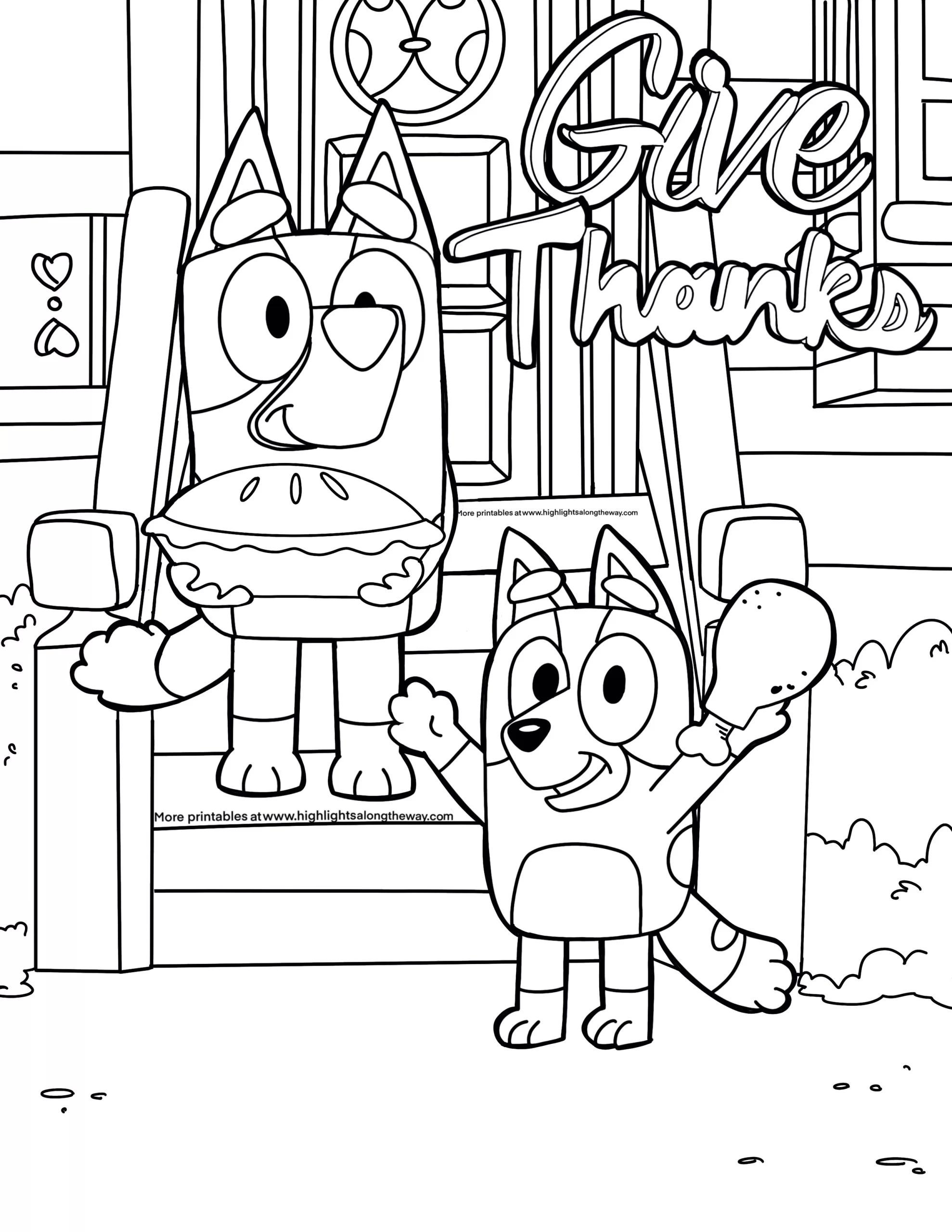 Was Looking For Thanksgiving Coloring Pages To Print Out And Came Across This It Feels So Wrong R bluey Was Looking For Thanksgiving Coloring Pages To Print Out And Came Across This It Feels So Wrong R bluey