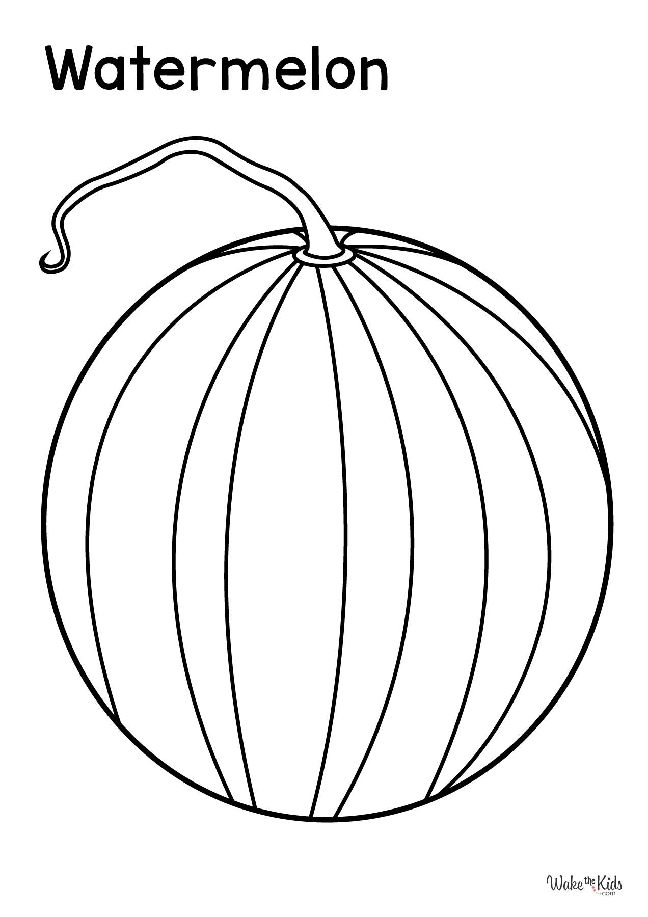 Watermelon Coloring Pages Free Printable PDFs WakeTheKids Watermelon Coloring Pages Free Printable PDFs WakeTheKids