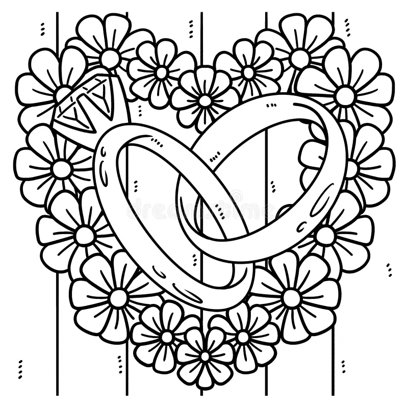 Wedding Coloring Pages Free