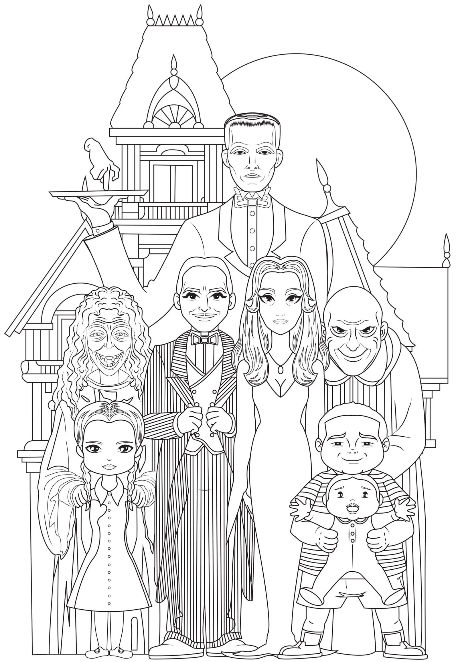 Wednesday Addams Coloring Pages To Print Free Printable Coloring Pages