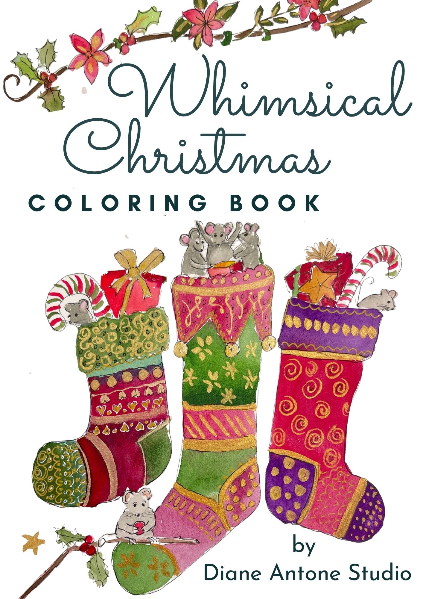 Christmas Stockings Printable Coloring Pages
