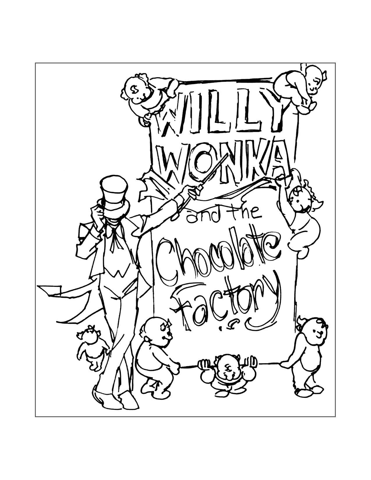 Willy Wonka Coloring Pages Printable Coloring Pages FREE
