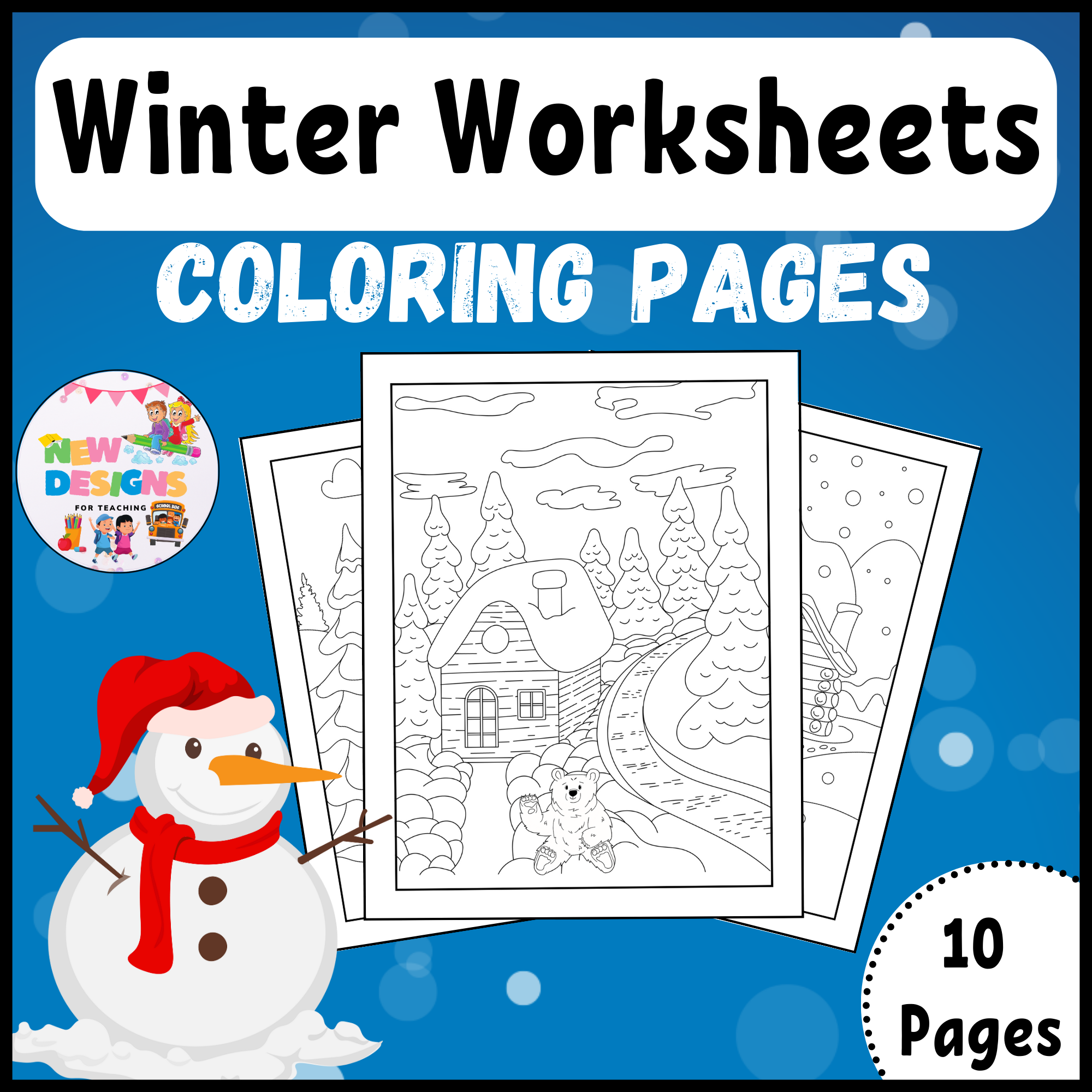 Winter Coloring Pages Printable Winter Worksheets