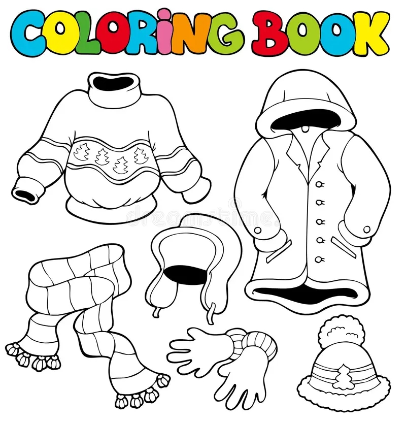 Winter Jacket Coloring Stock Illustrations 394 Winter Jacket Coloring Stock Illustrations Vectors Clipart Dreamstime