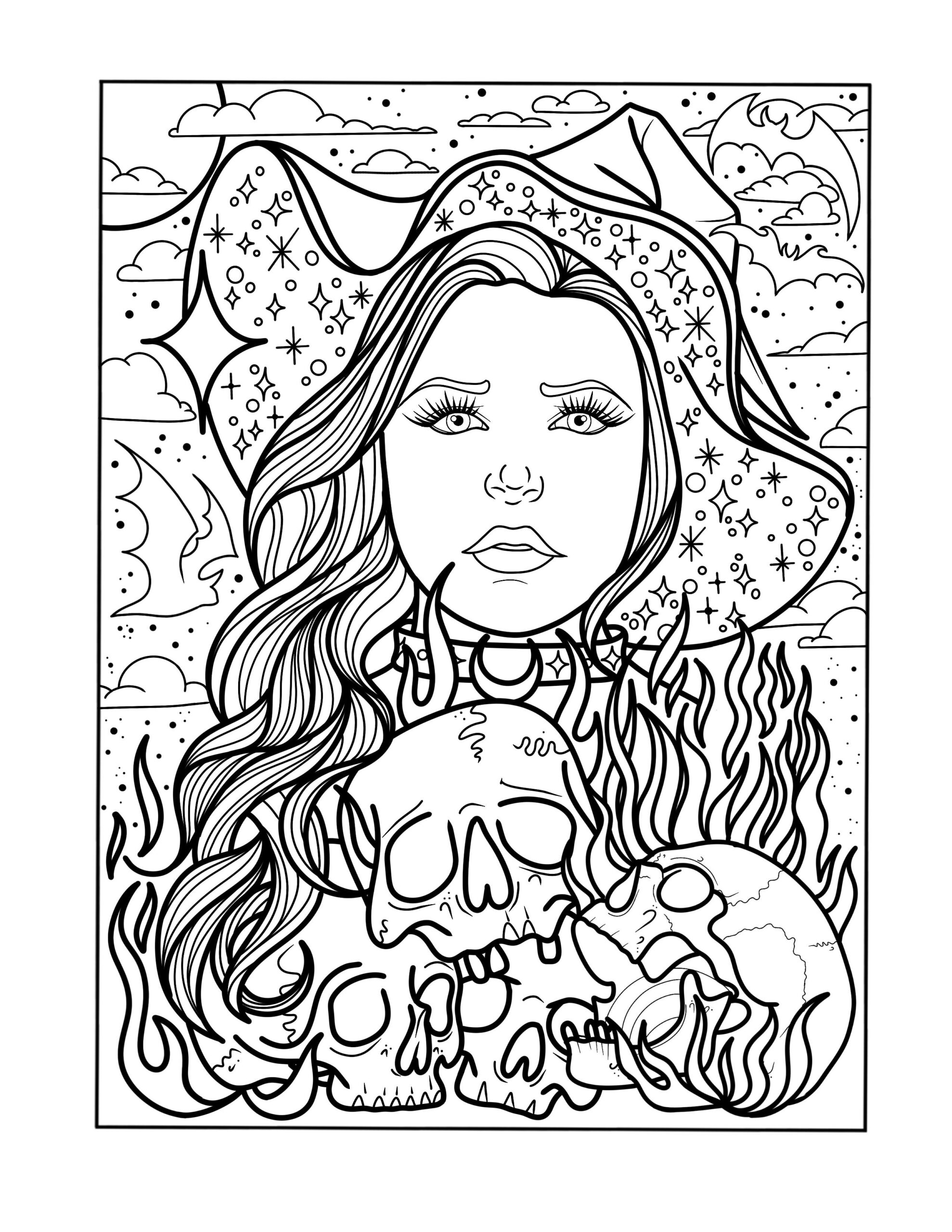 Witch Coloring Page Feel Free And Print And Color Enjoy R 