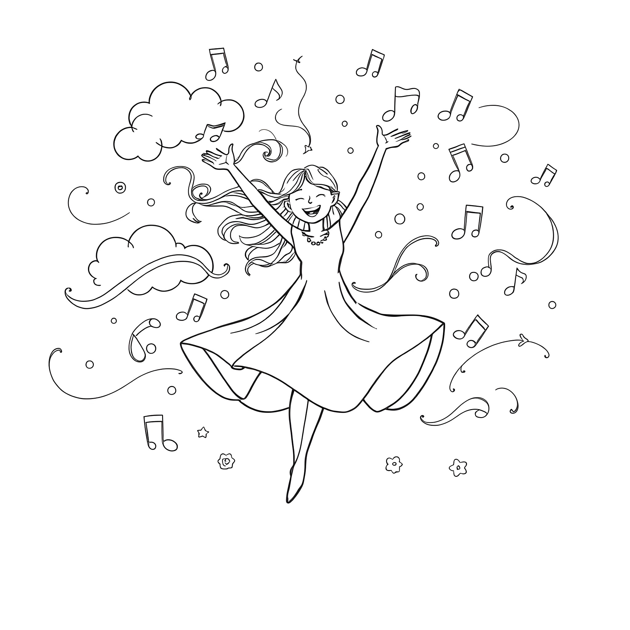 1 Best Dance Coloring Pages Free Printable PDFs 