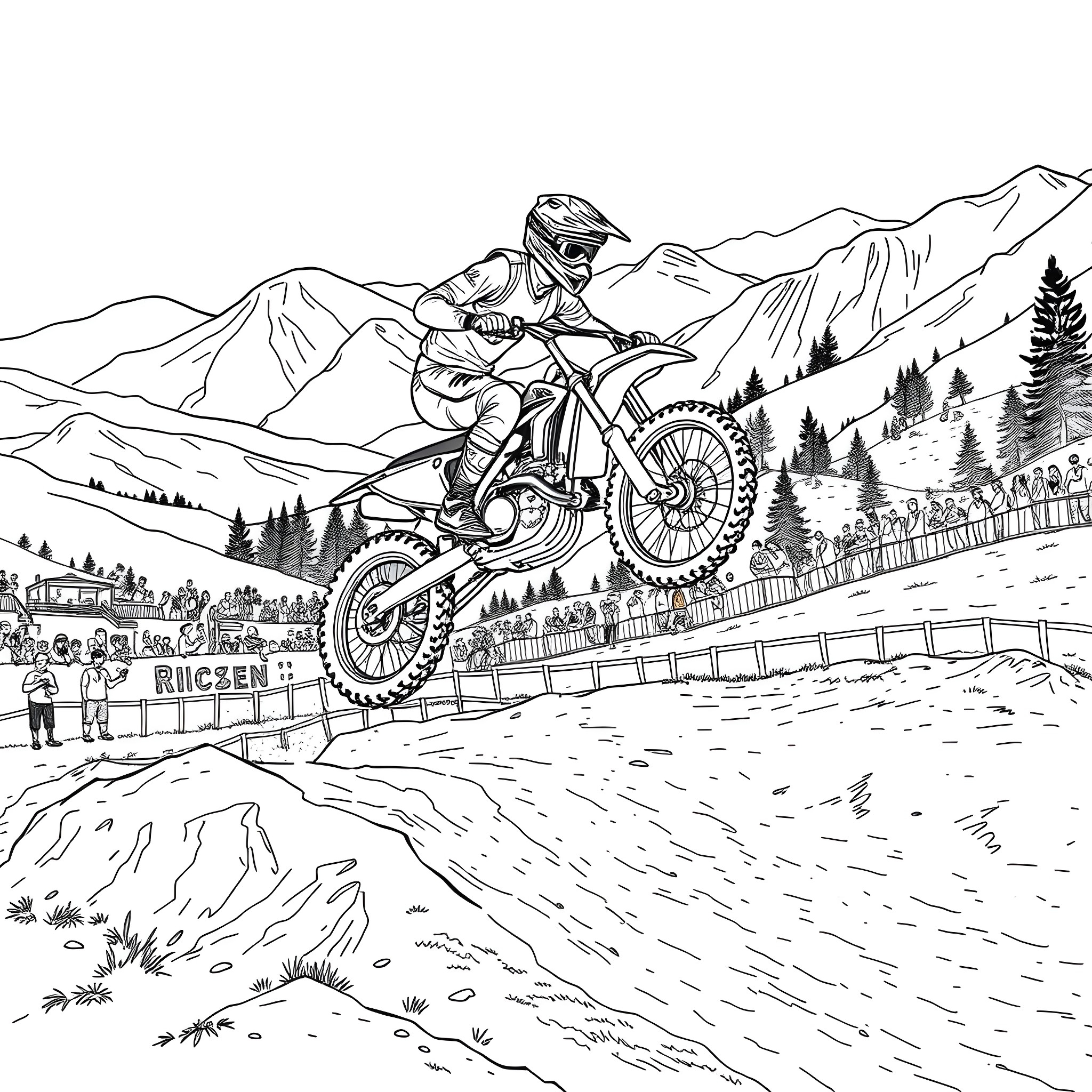 1 Best Dirtbike Coloring Pages Free Printable PDFs 