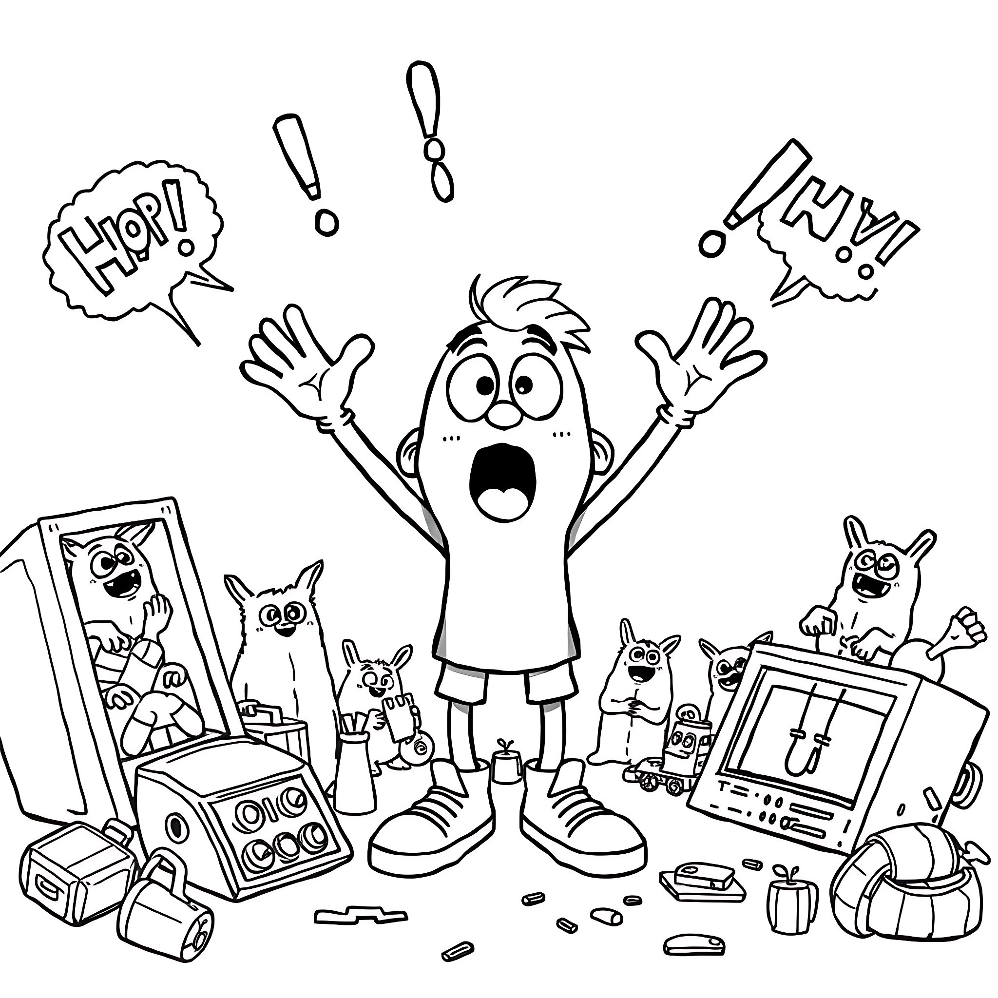 Boy Coloring Pages Free Printable