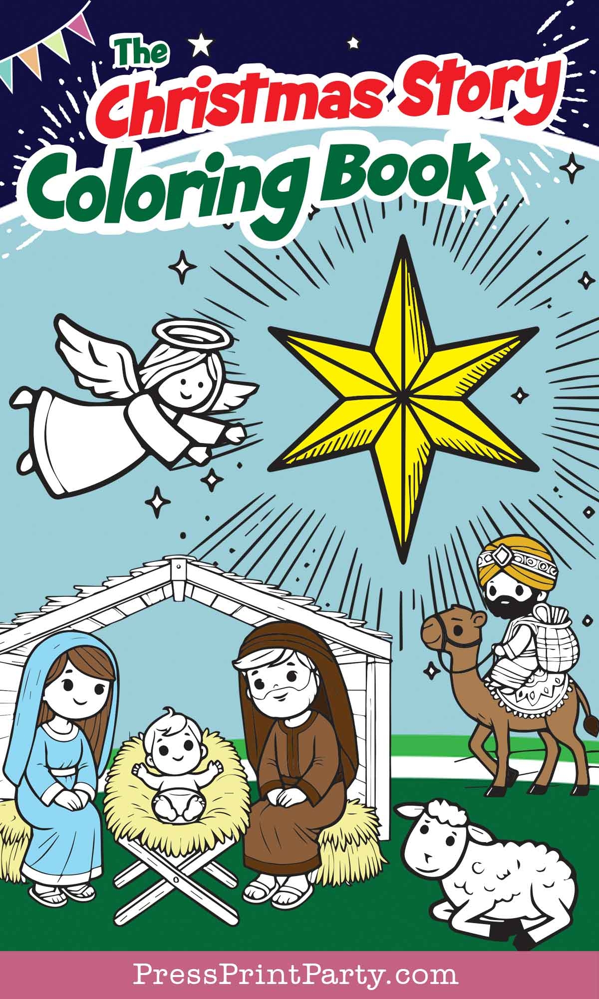 Printable Christian Christmas Coloring Pages