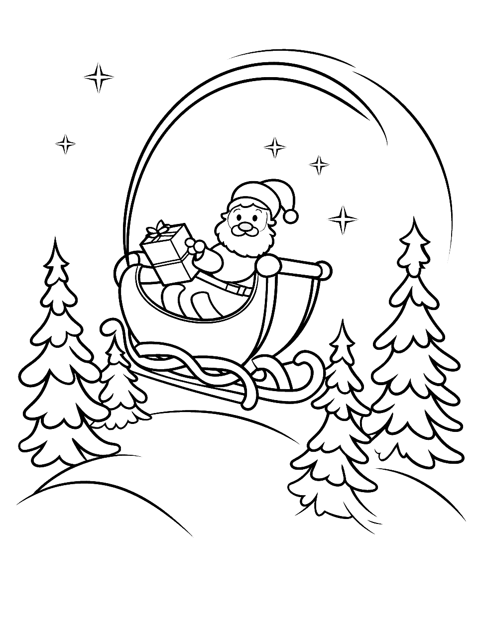 Free Printable Simple Christmas Coloring Pages Free Printable Simple Christmas Coloring Pages