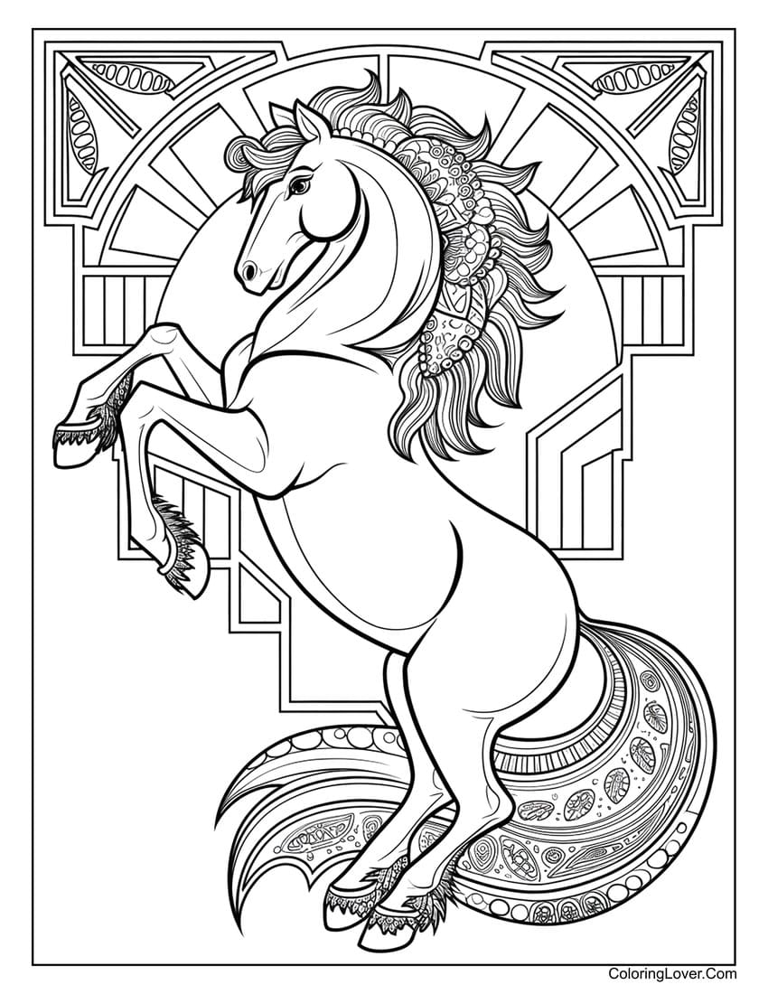 103 Horse Coloring Pages Free Printables For All Ages 