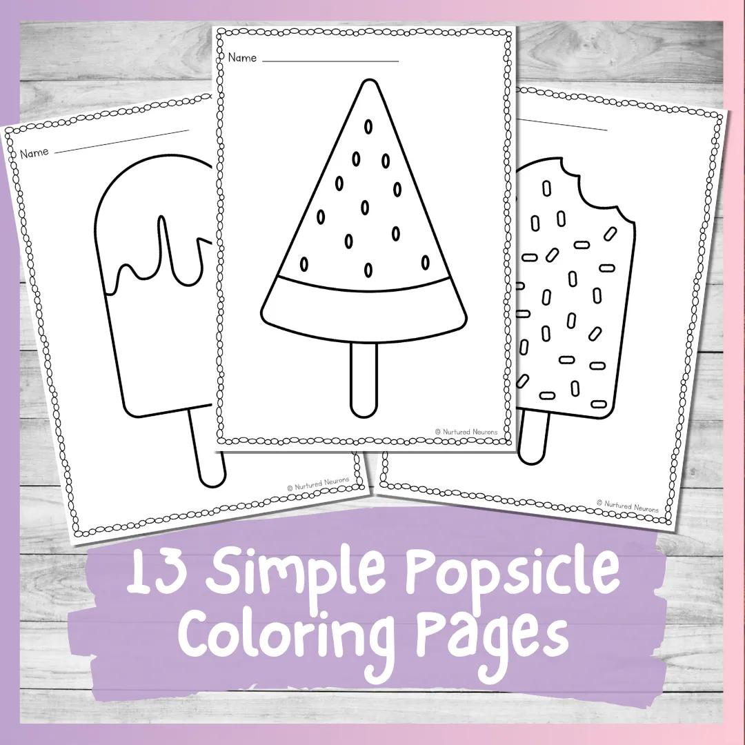 Printable Popsicle Coloring Pages