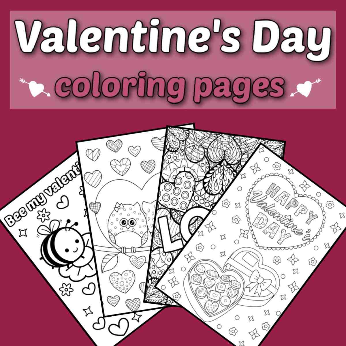Free Printable Valentine Coloring Pages For Adults