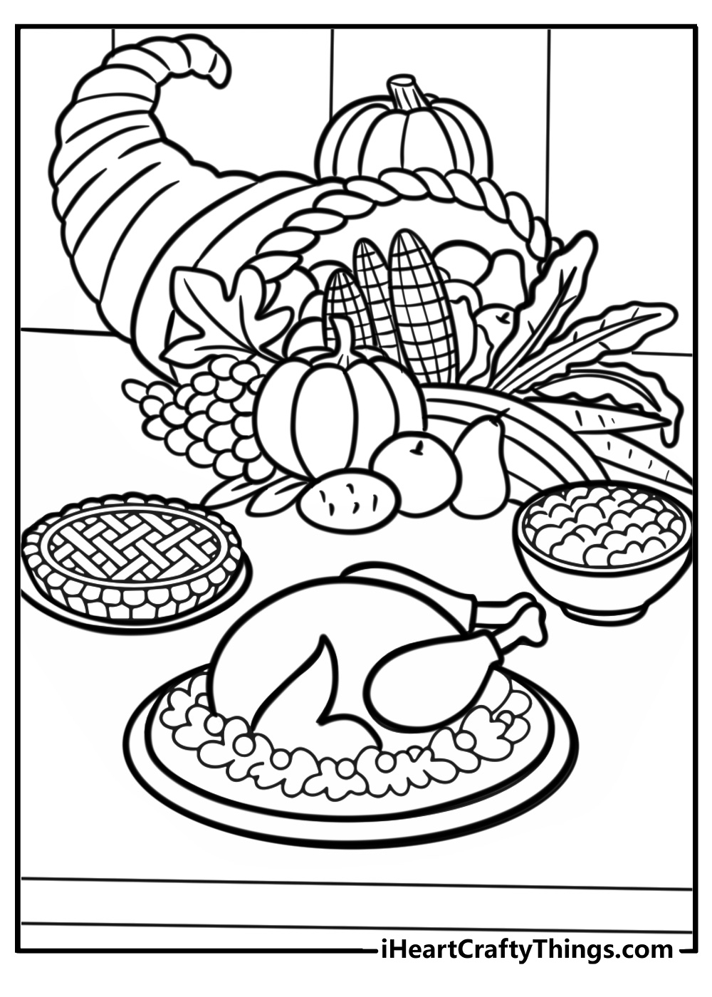 15 Cornucopia Coloring Pages Free Printable PDFs For Kids 