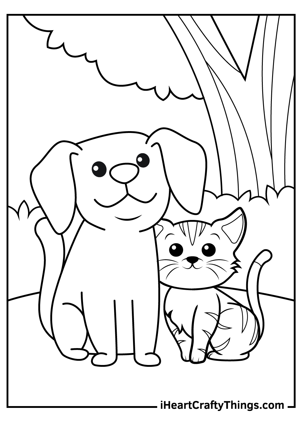 15 Dog And Cat Coloring Pages 100 Free Printables 