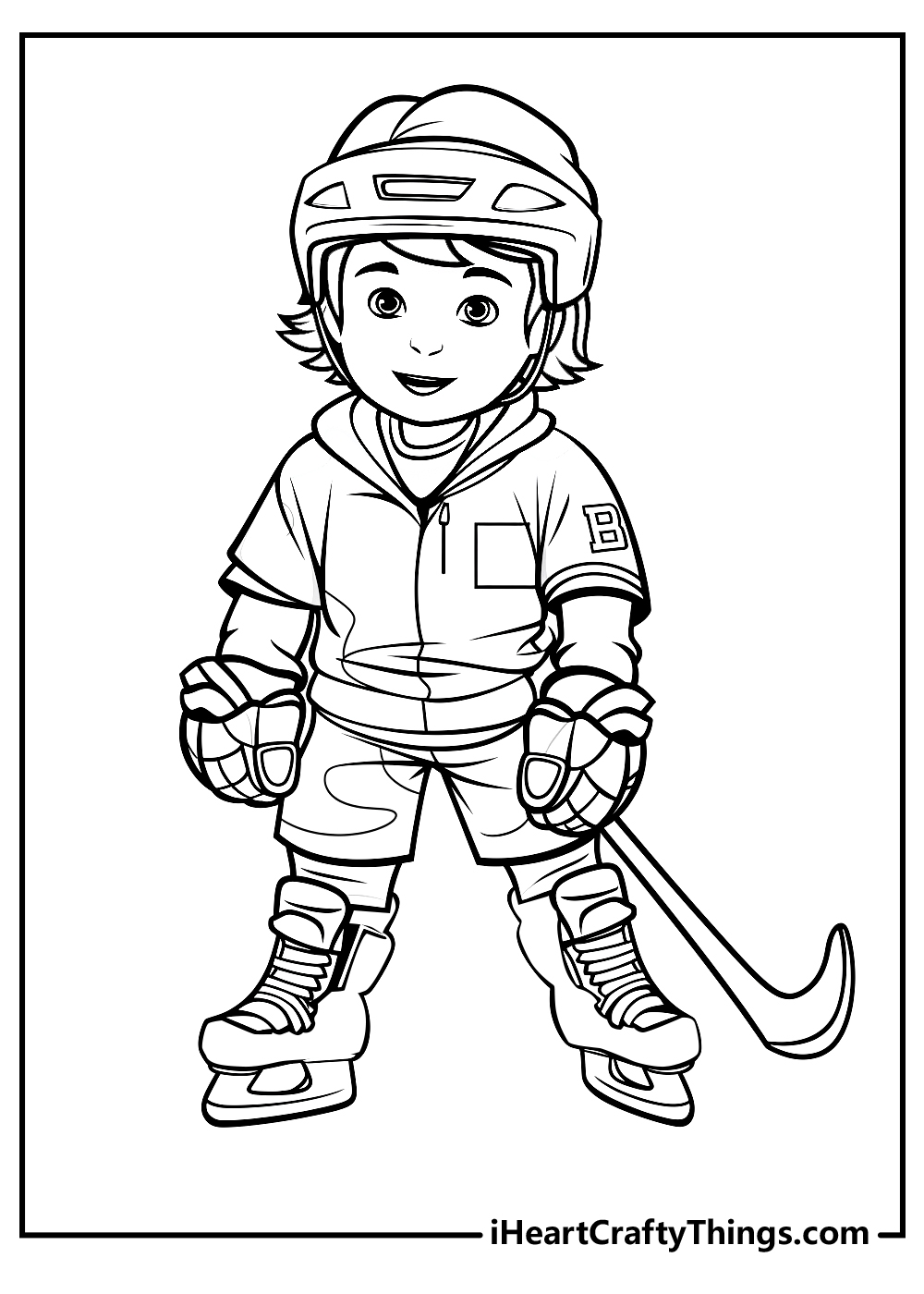 Free Coloring Pages Hockey