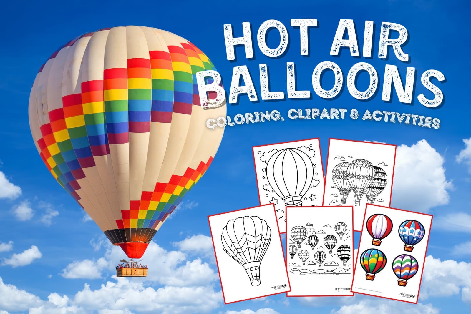 15 Hot Air Balloon Clipart Coloring Pages Other Fun Family Activities At PrintColorFun