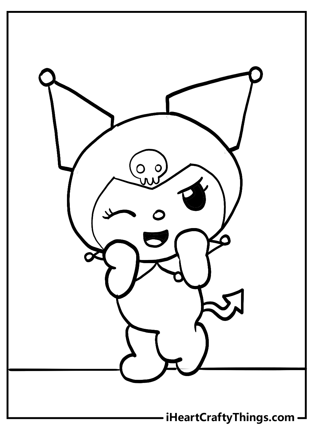 Kuromi Free Coloring Pages Kuromi Free Coloring Pages