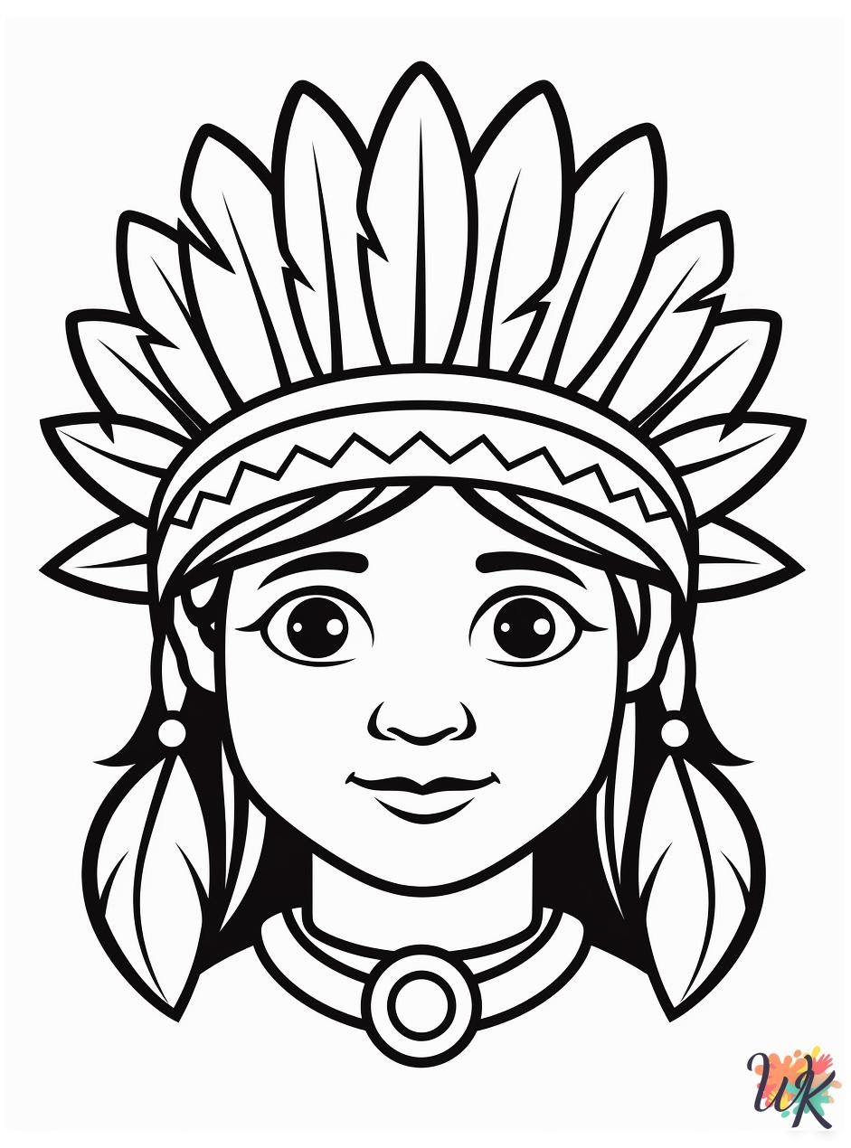 15 Native American Coloring Pages For Kids ColoringPagesWK