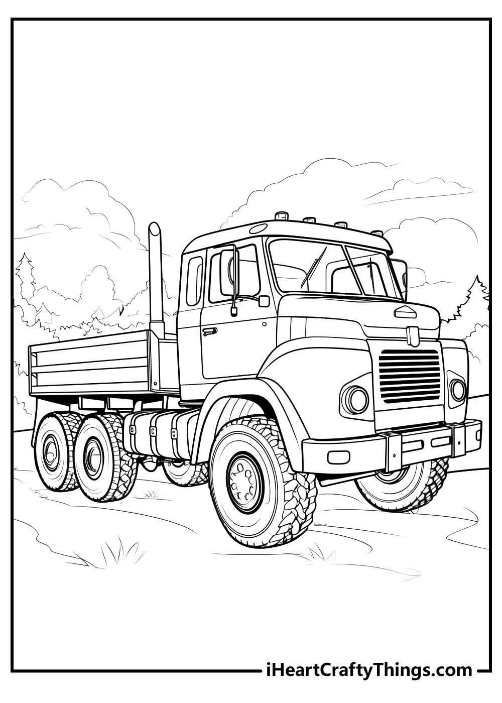 Truck Coloring Page Printable
