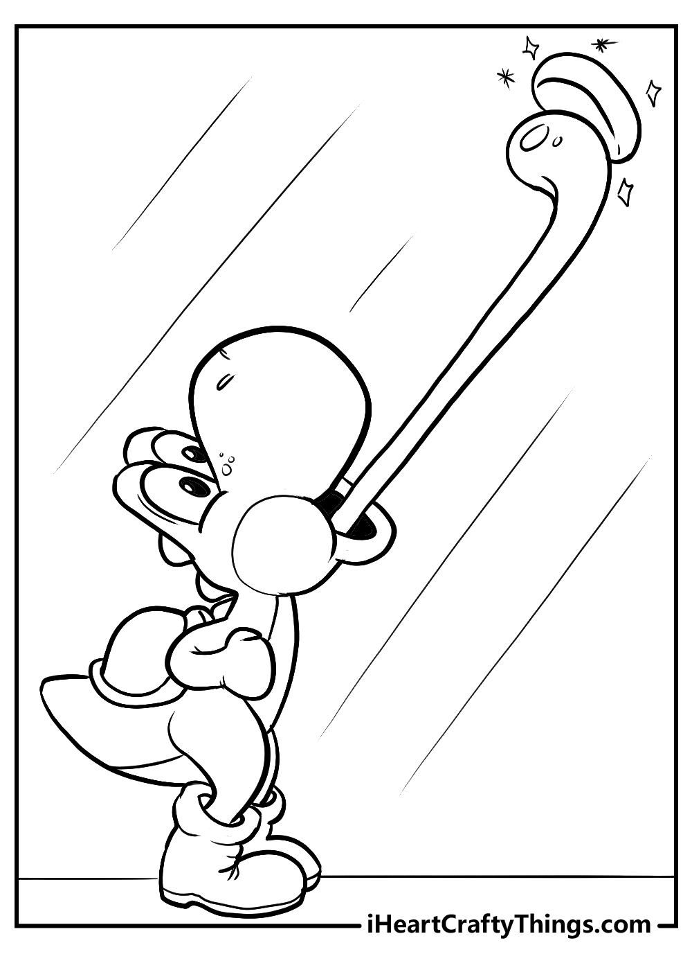 Yoshi Printable Coloring Pages