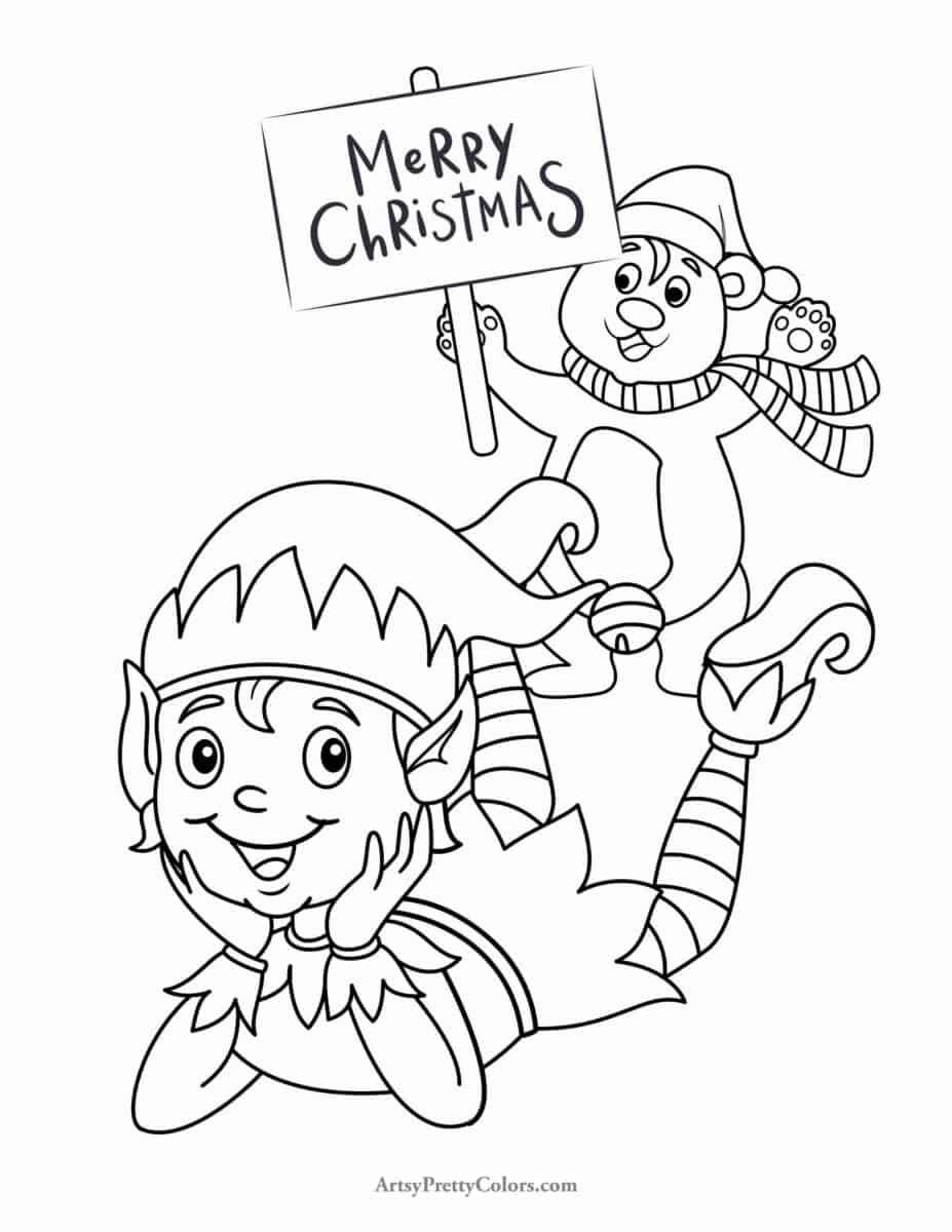 17 Cute Elf Coloring Pages For Holiday Fun Artsy Pretty Colors 17 Cute Elf Coloring Pages For Holiday Fun Artsy Pretty Colors